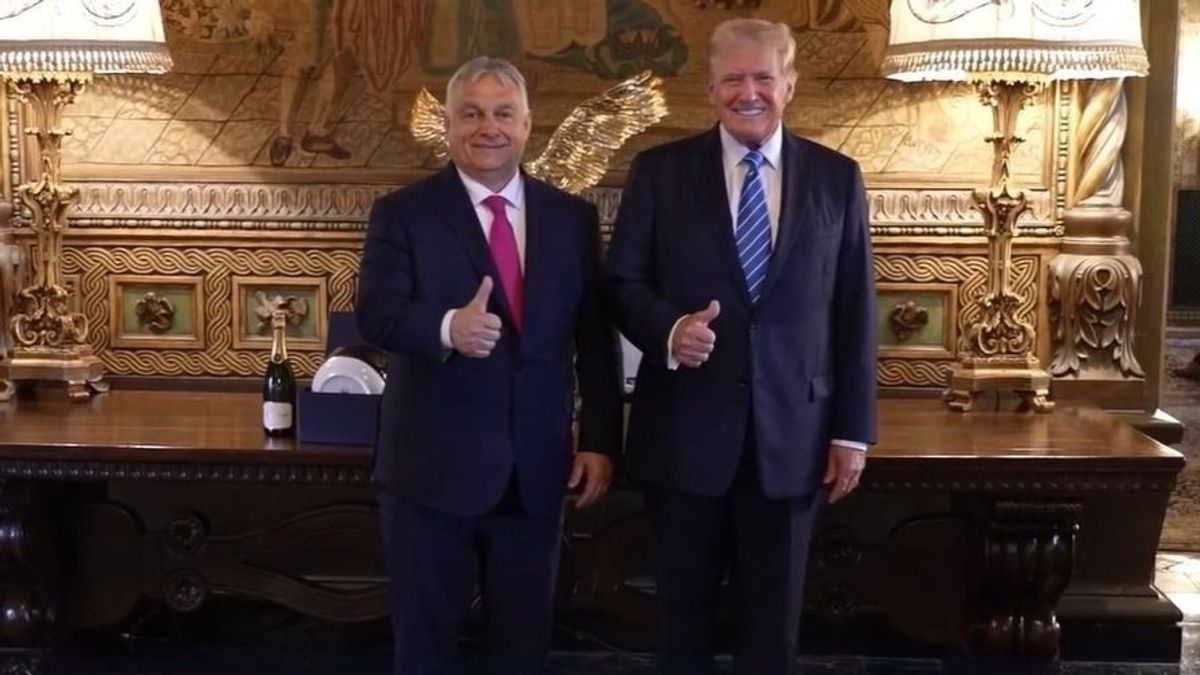 Videón a találkozó Orbán Viktor és Donald Trump között