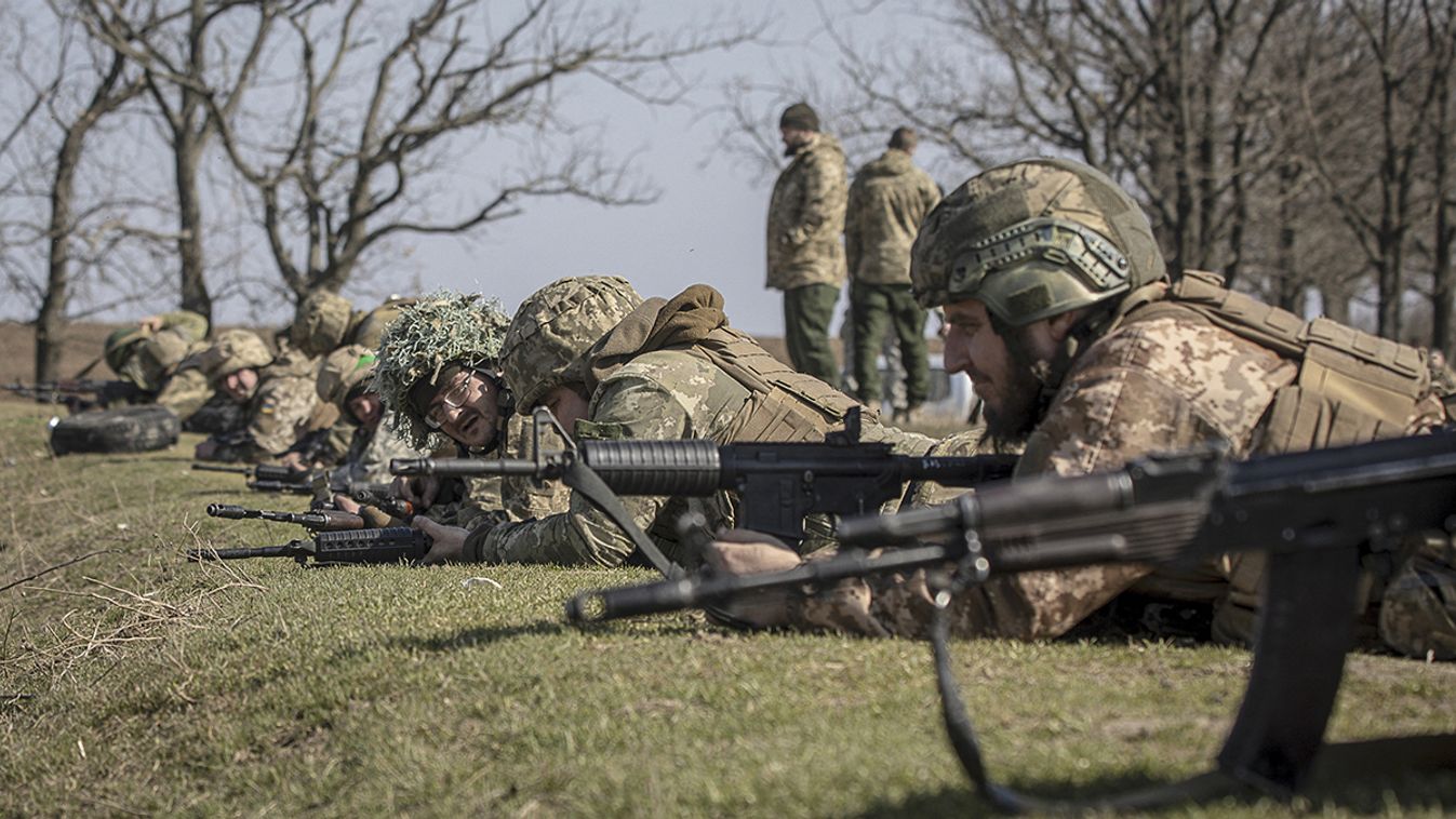 Ukrainian marine soldiers prepare for rotation to frontlines in Kherson Oblast