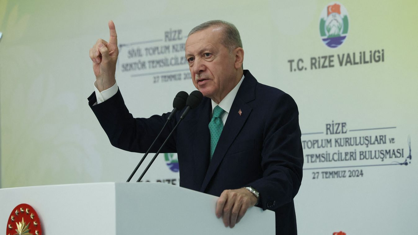 Turkish President Recep Tayyip Erdogan in Rize