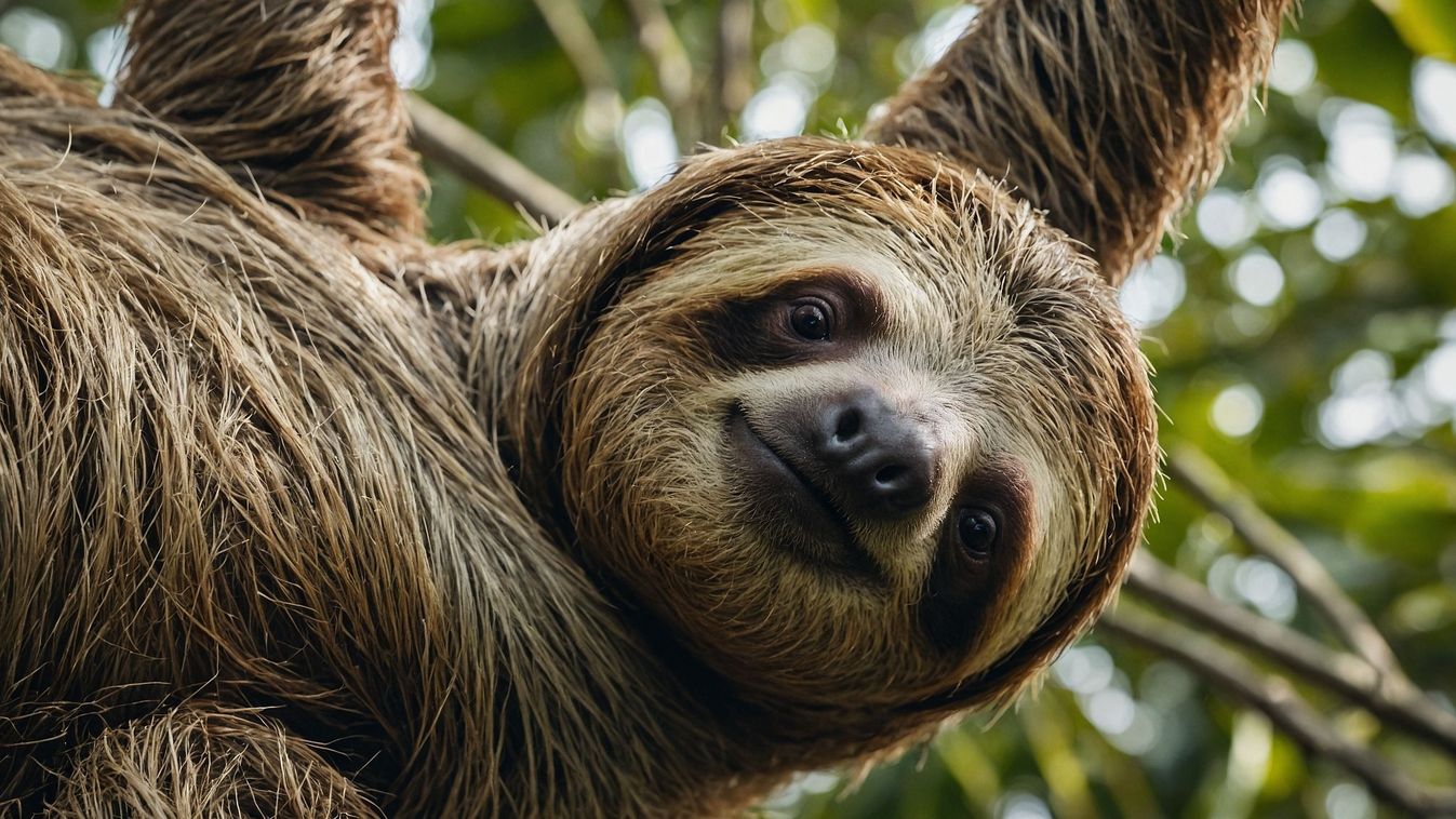 The,Sloth,Is,A,Slow-oving,Mammal,Found,In,Central,And