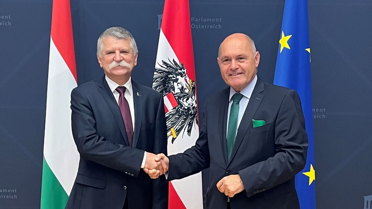 Kövér László az Osztrák Nemzeti Tanács elnökével tartott munkamegbeszélést