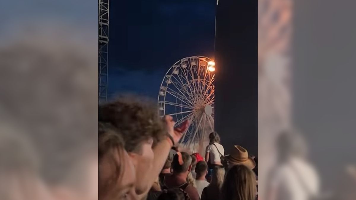 Kigyulladt az óriáskerék Lipcsében, többen megsérültek (Videó)