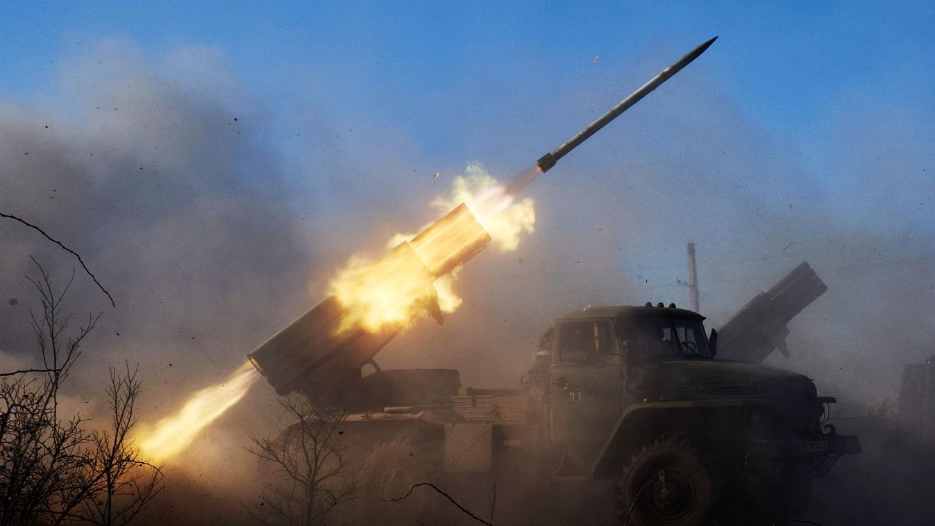 Pro Russian Rebels Fire Rockets On Ukrainian Positions