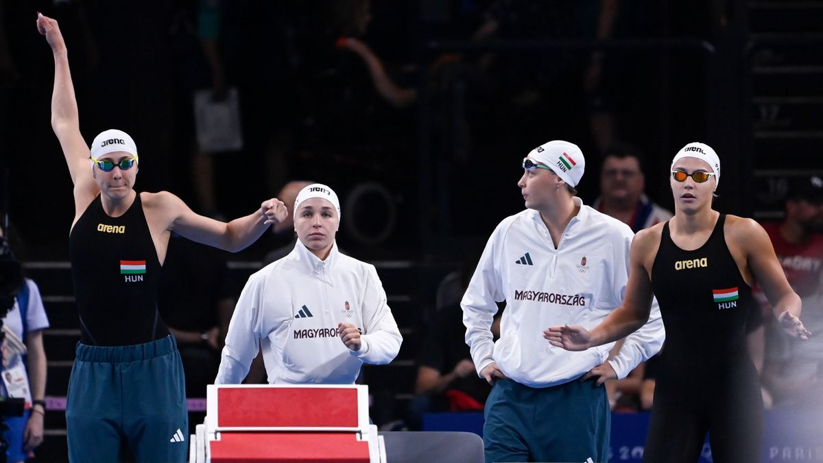 Hatodik lett az olimpiai döntőben a 4x200-as magyar női gyorsváltó