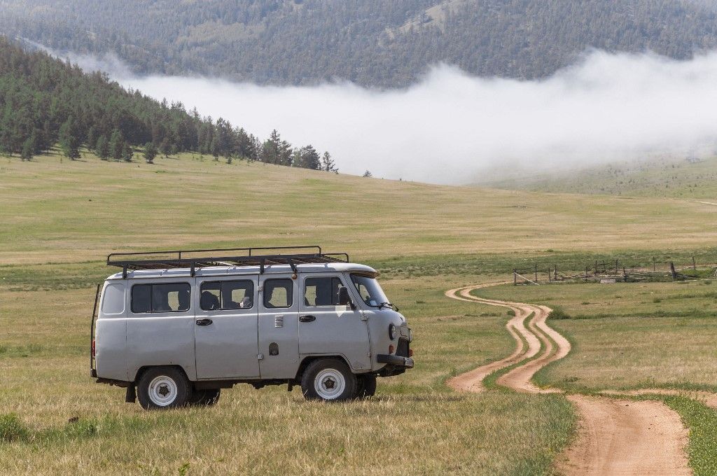 Egy UAZ a természetes lelőhelyén