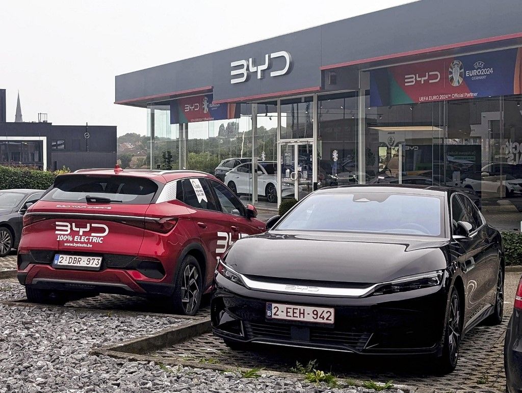 BYD shop in Belgium