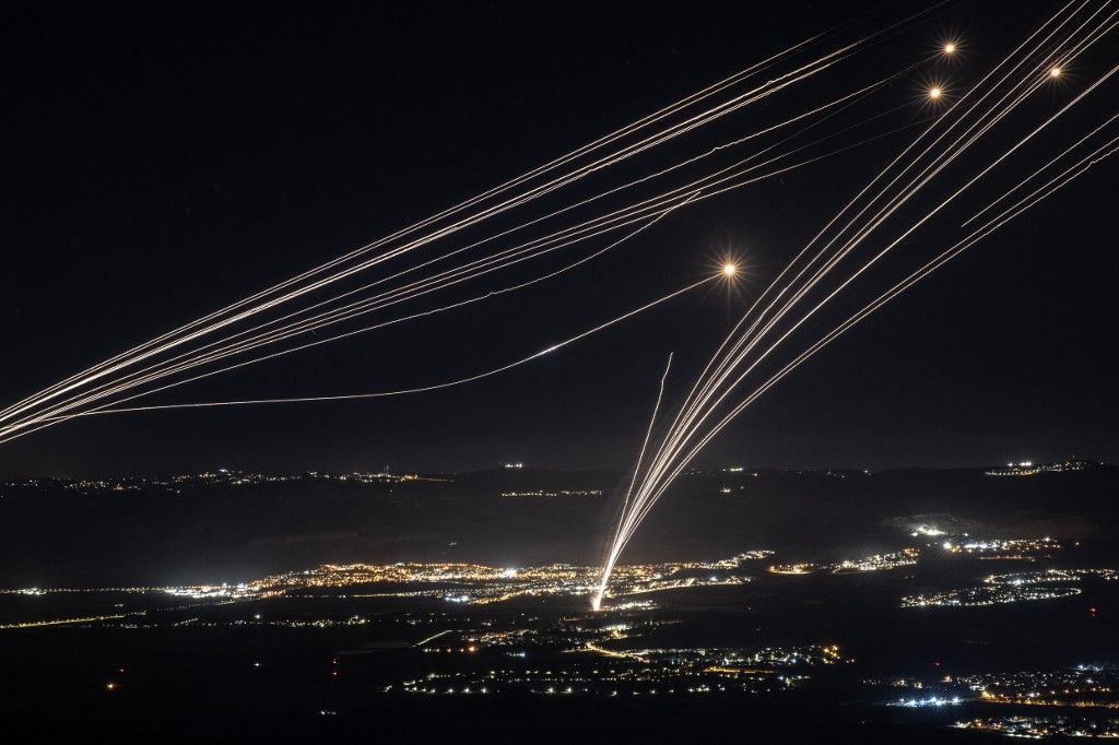 Rocket barrage fired from southern Lebanon toward northern parts of Israel