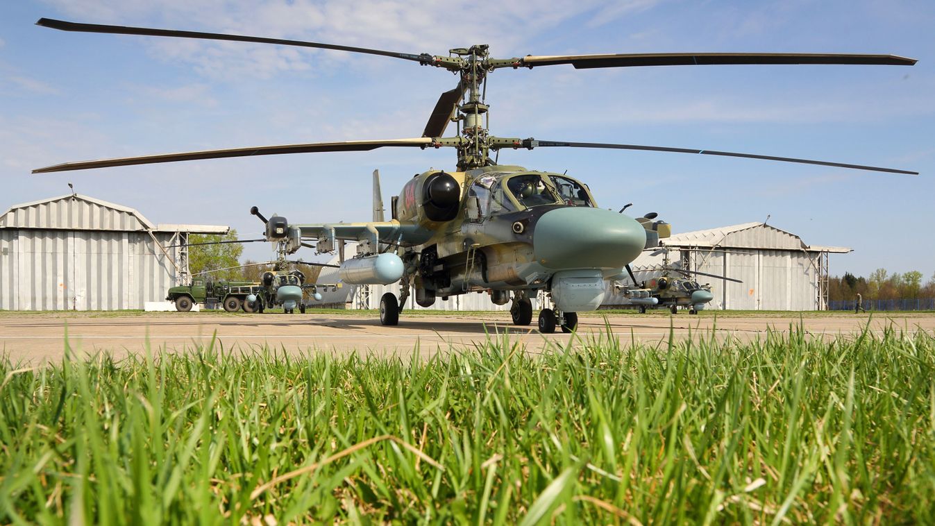 Ka-52 Alligator attack helicopter of the Russian Air Force, Kubinka, Russia.