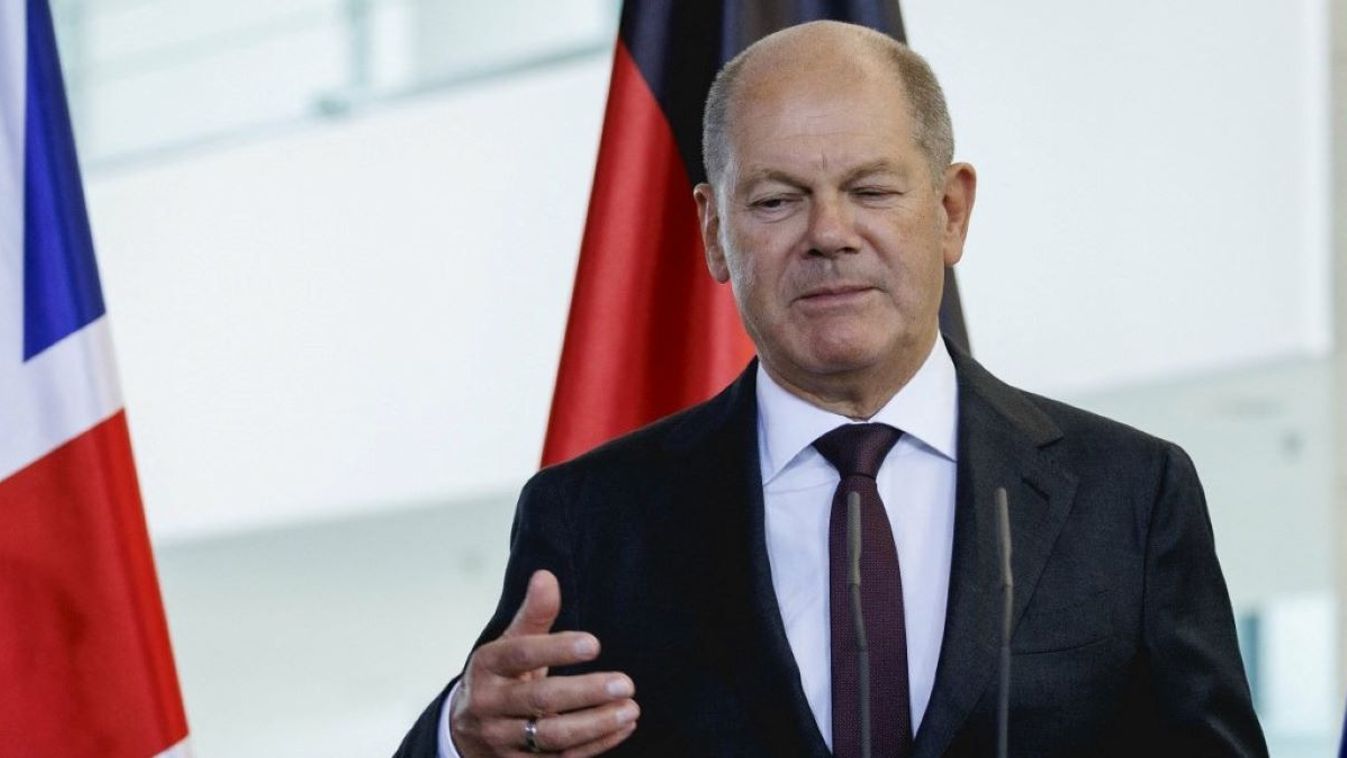 Olaf Scholz, Federal Chancellor, during a press conference in Berlin, August 28, 2024.