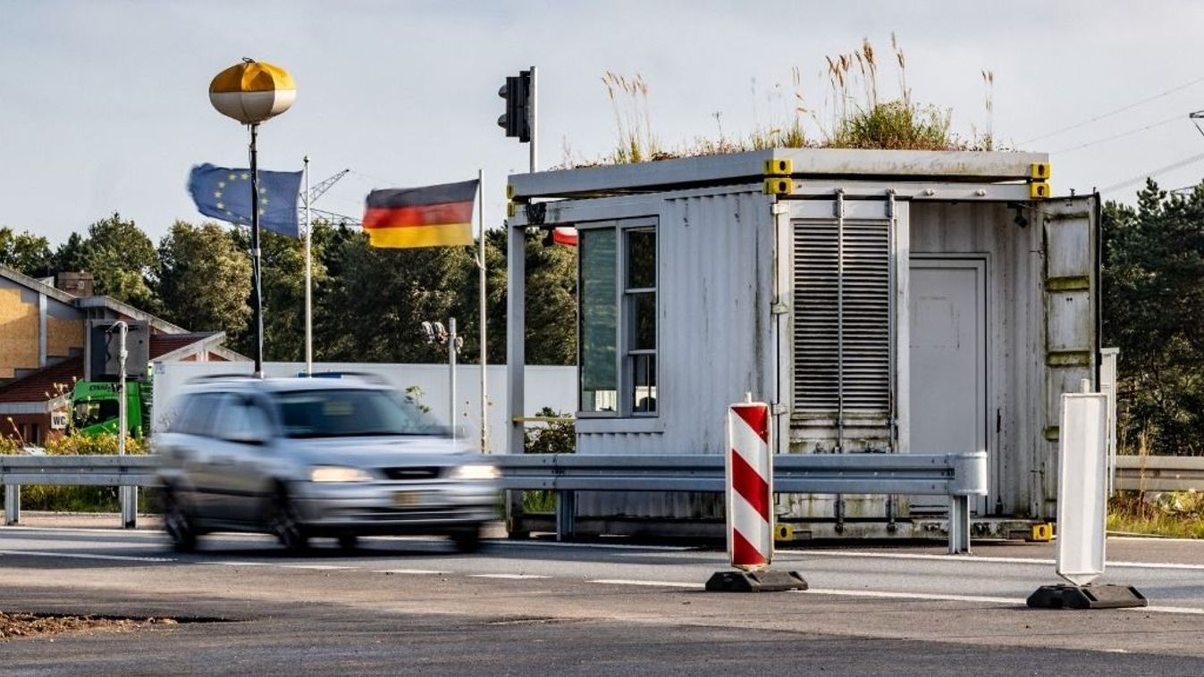 Construction work at the border crossing to Denmark