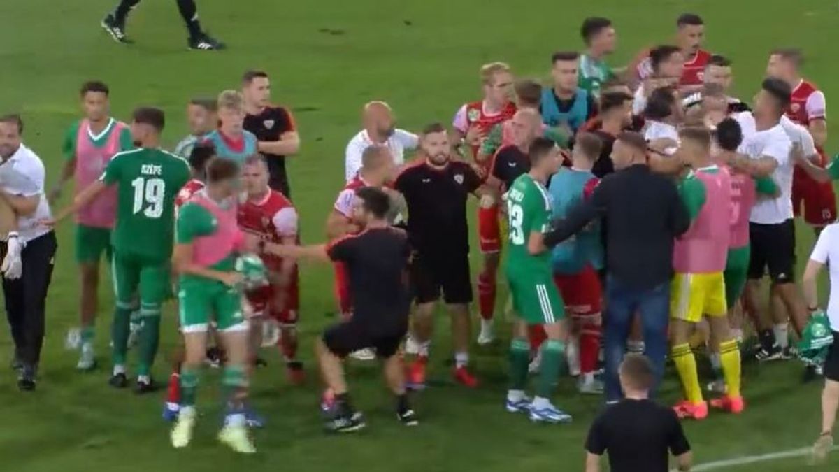 Elszabadult a pokol a pályán: egymásnak estek a Győri ETO és a Diósgyőr játékosai! (VIDEÓ)