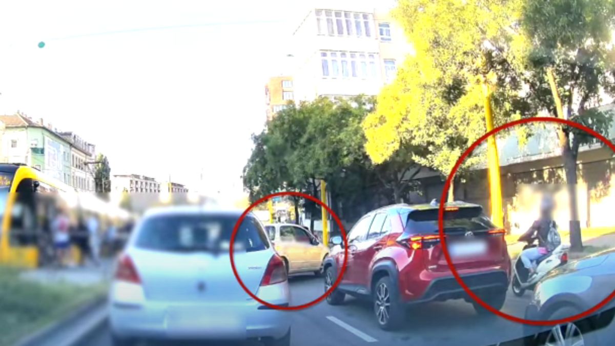 Minden motoros rémálma valósult meg Budapesten: videón a rémisztő eset