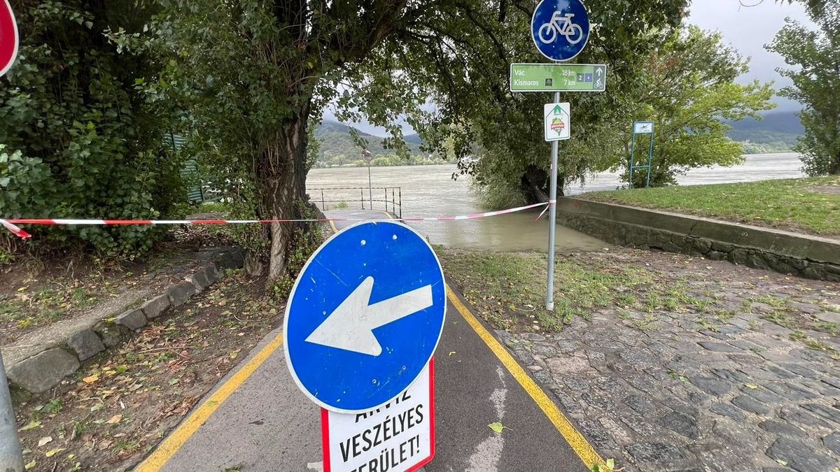 A padokat, a kerékpárutat már elérte a Duna – videón, ahogy felkészülnek az évtized árvizére