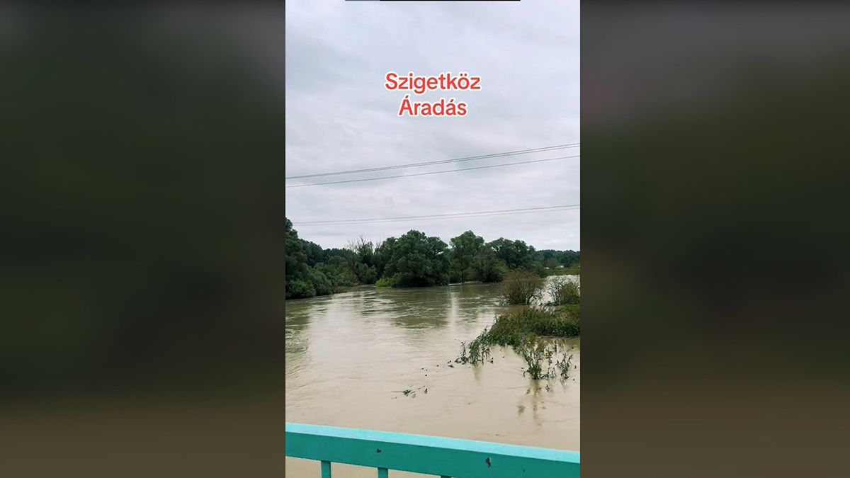Megdöbbentő felvételen, mennyire elöntötte az ár Szigetközt (Videó)