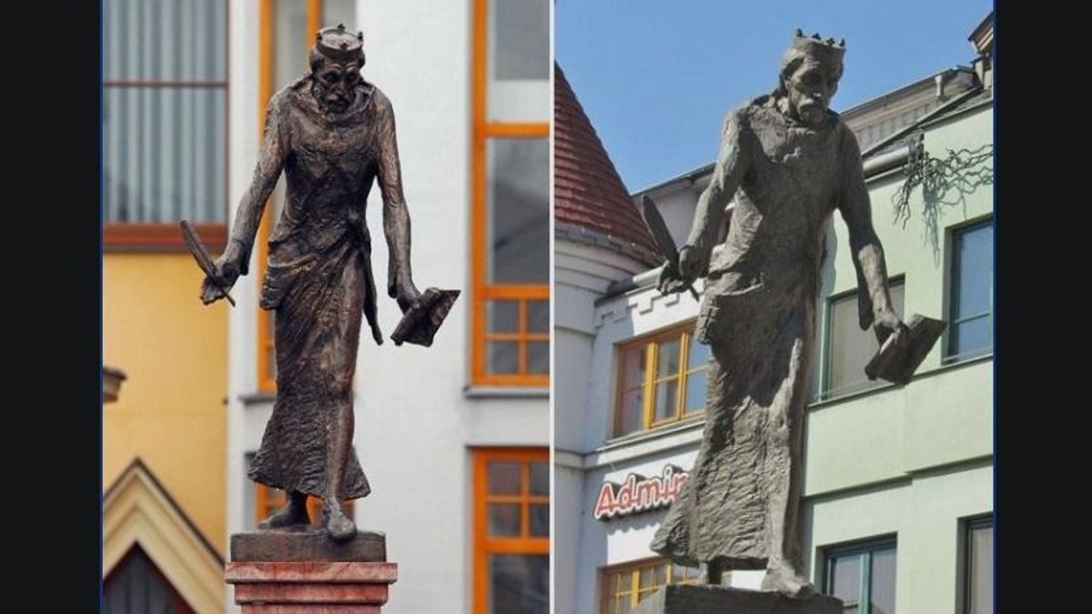 Újabb magyarellenes atrocitás: Komáromban ledöntötték III. Béla szobrát (videó)