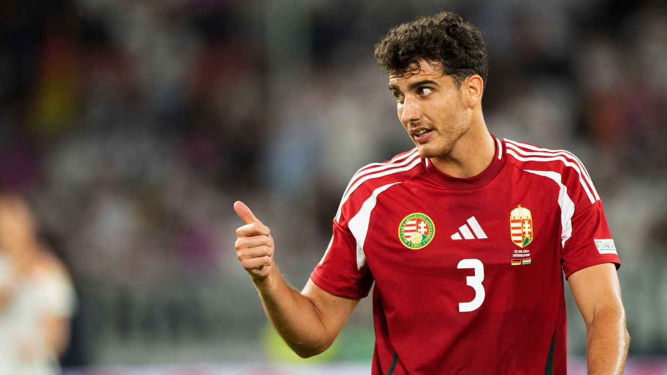 BALOGH Botond (HUN) half figure, half figure, gesture, gesticulates, Football Nations League Germany (GER) - Hungary (HUN) 5-0 on 07.09.2024 in Duesseldorf. 