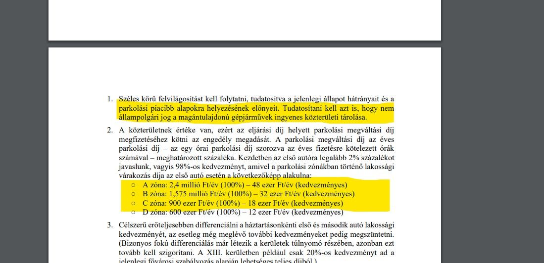 Fotó: Képernyőkép, Forrás: https://www.levego.hu/sites/default/files/parkolasi_level_fovarosi_kepviseloknek_%202024-10-04_honlapra.pdf