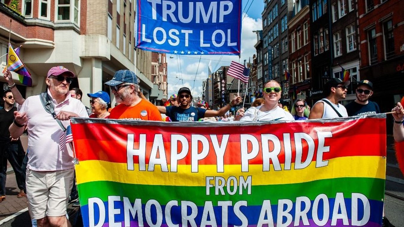 The Pride Walk Organized In Amsterdam.