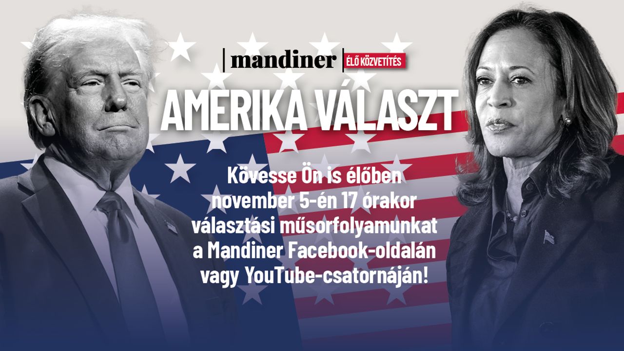 Amerika választ! Kövesse élőben november 5-én a Mandiner Facebook-oldalán vagy YouTube-csatornáján!