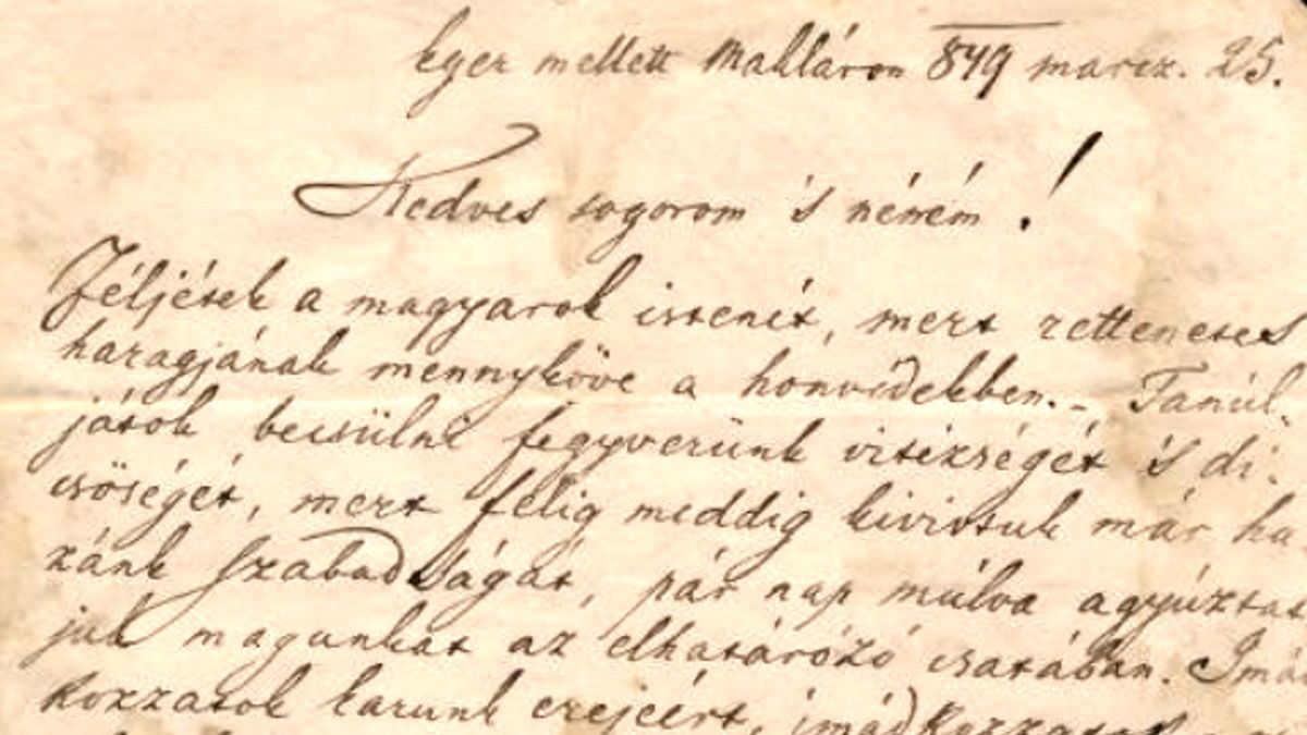 Egy 48-as, szabadságharcos honvéd csatatérről írt levele tartja izgalomban a gyűjtőket