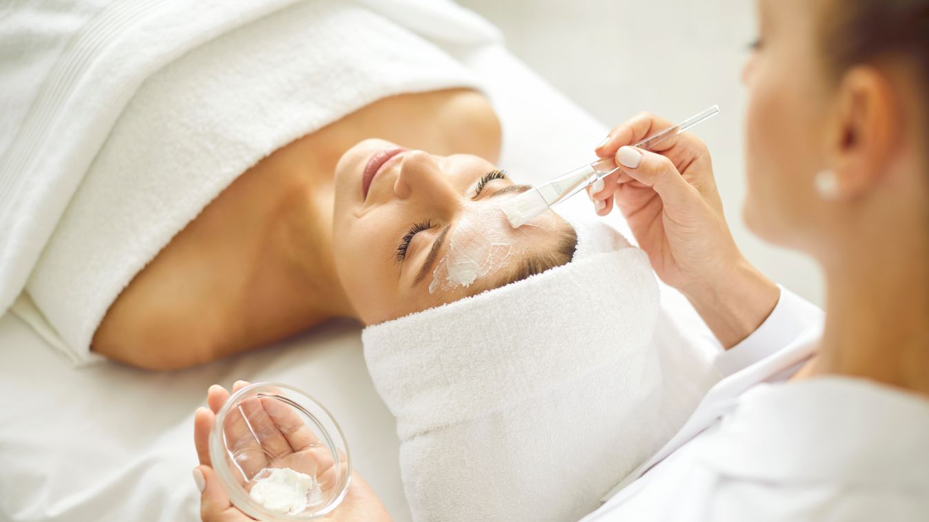 Woman,Enjoying,Facial,Treatment,At,Beauty,Parlor,Or,Spa,Salon.