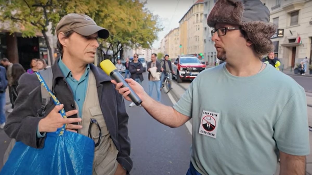 Zelenszkijt akarná magyar miniszterelnöknek a Tisza-párti tüntető (VIDEÓ)