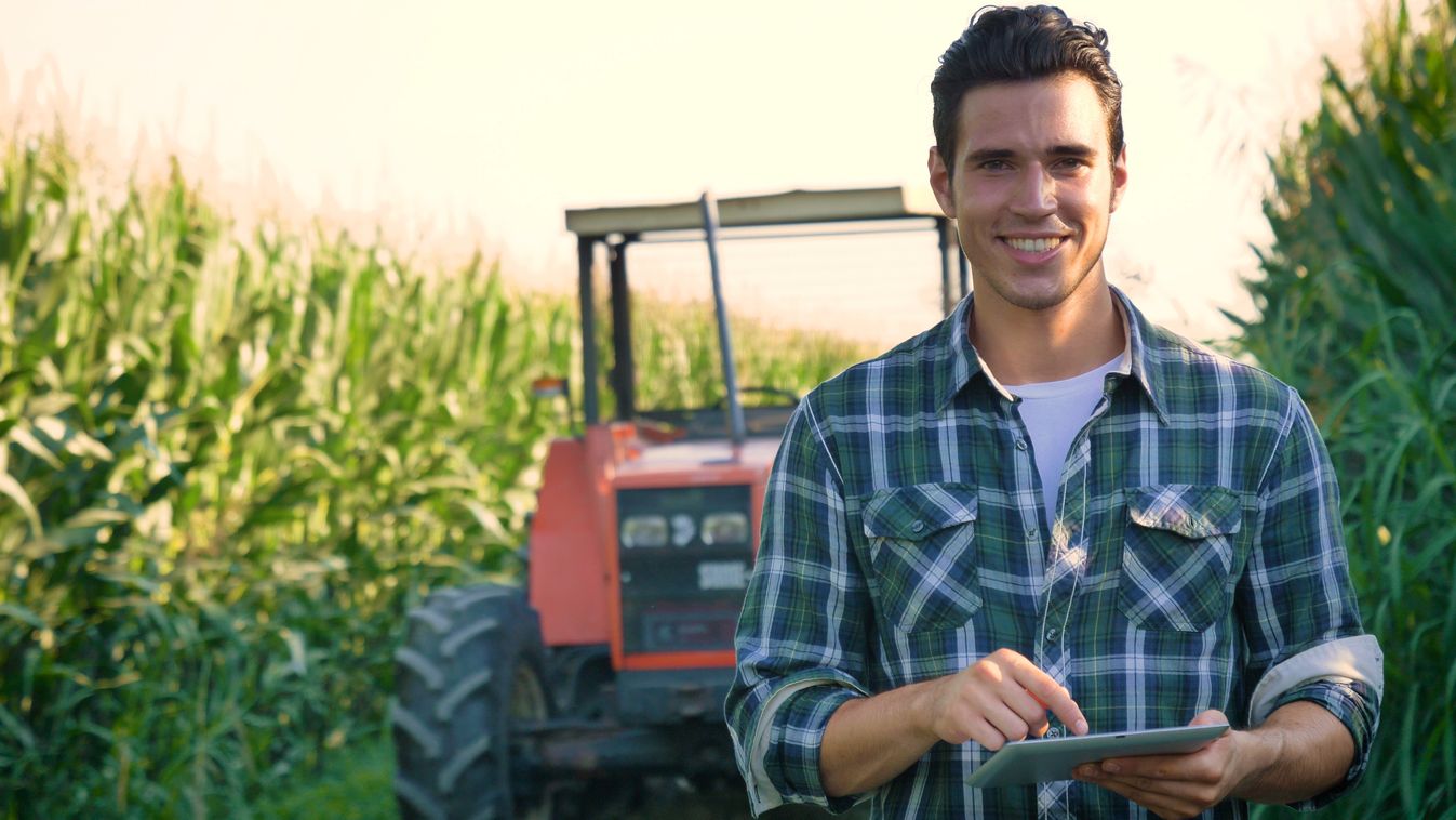 Portrait,Of,A,Beautiful,Young,Farmer,(student),Working,In,The