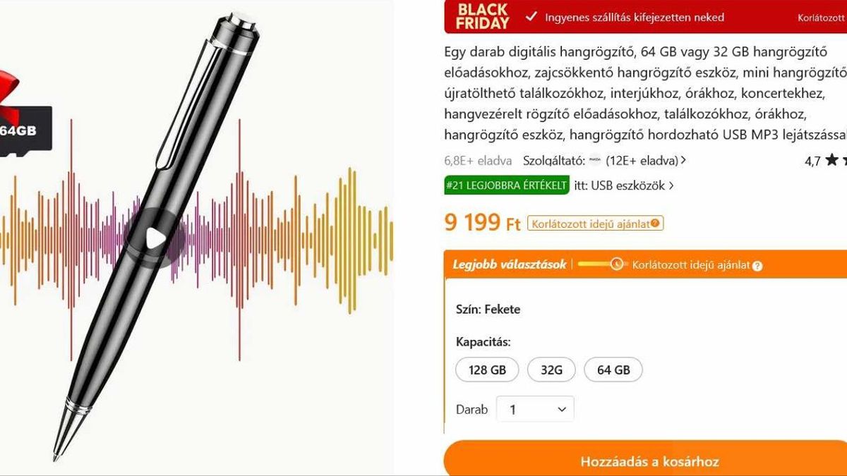 Mutatjuk a Magyar Péter-féle „kémtollat”: olcsó és bárki megrendelheti