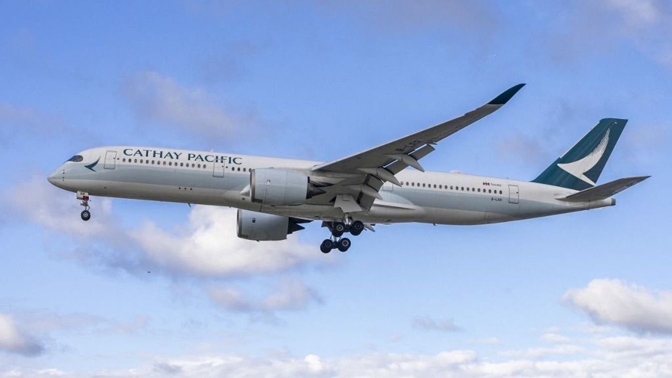 Cathay Pacific Airbus A350 Landing