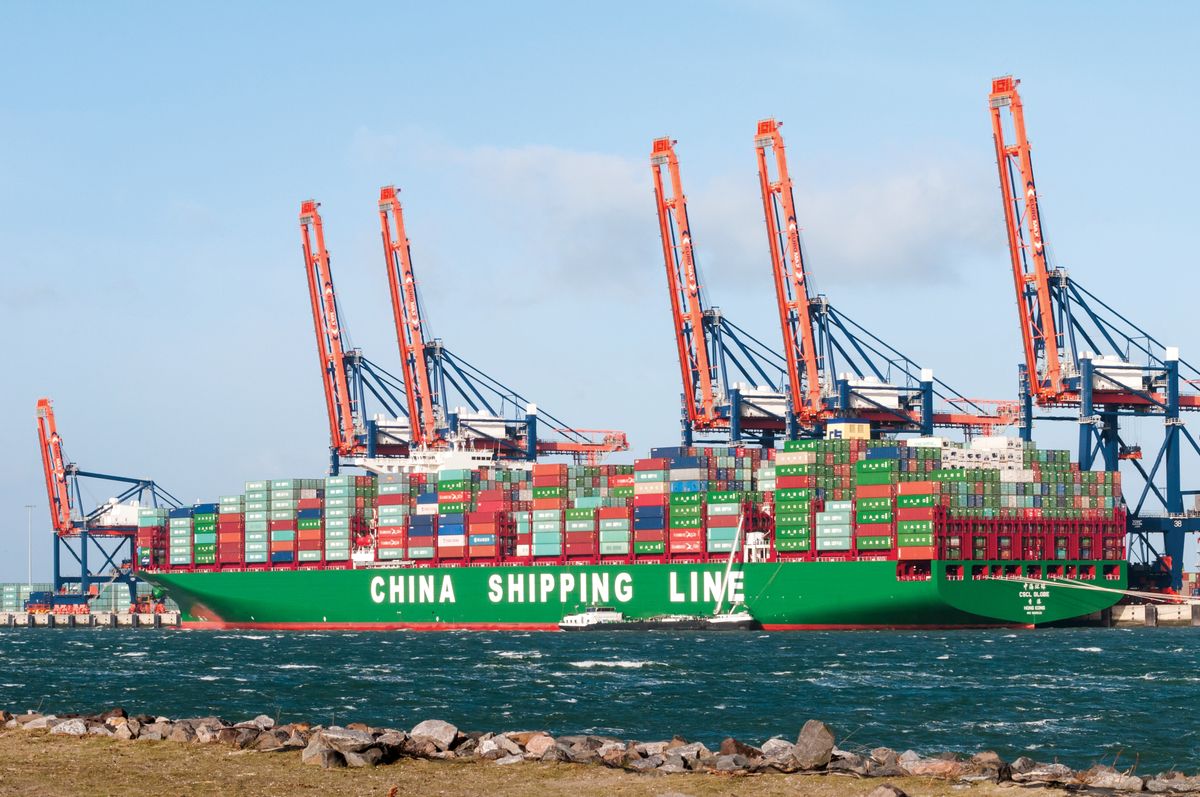 Rotterdam,,The,Netherlands,-,January,11,,2016:,Container,Ship,Cscl