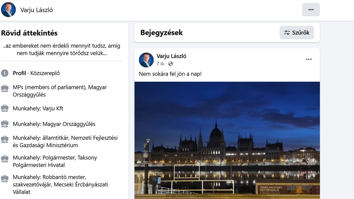 Varju László Fb-oldala