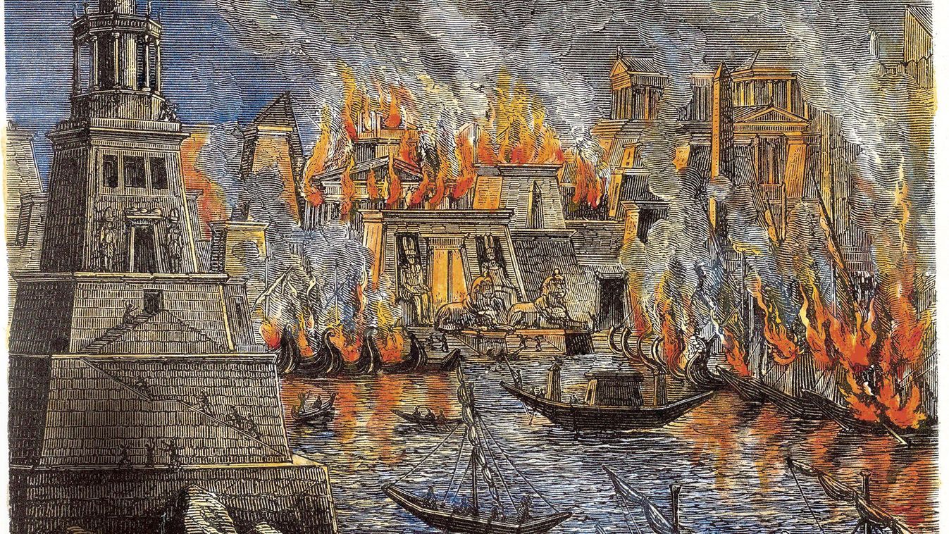 The Burning of the Library of Alexandria, 1876