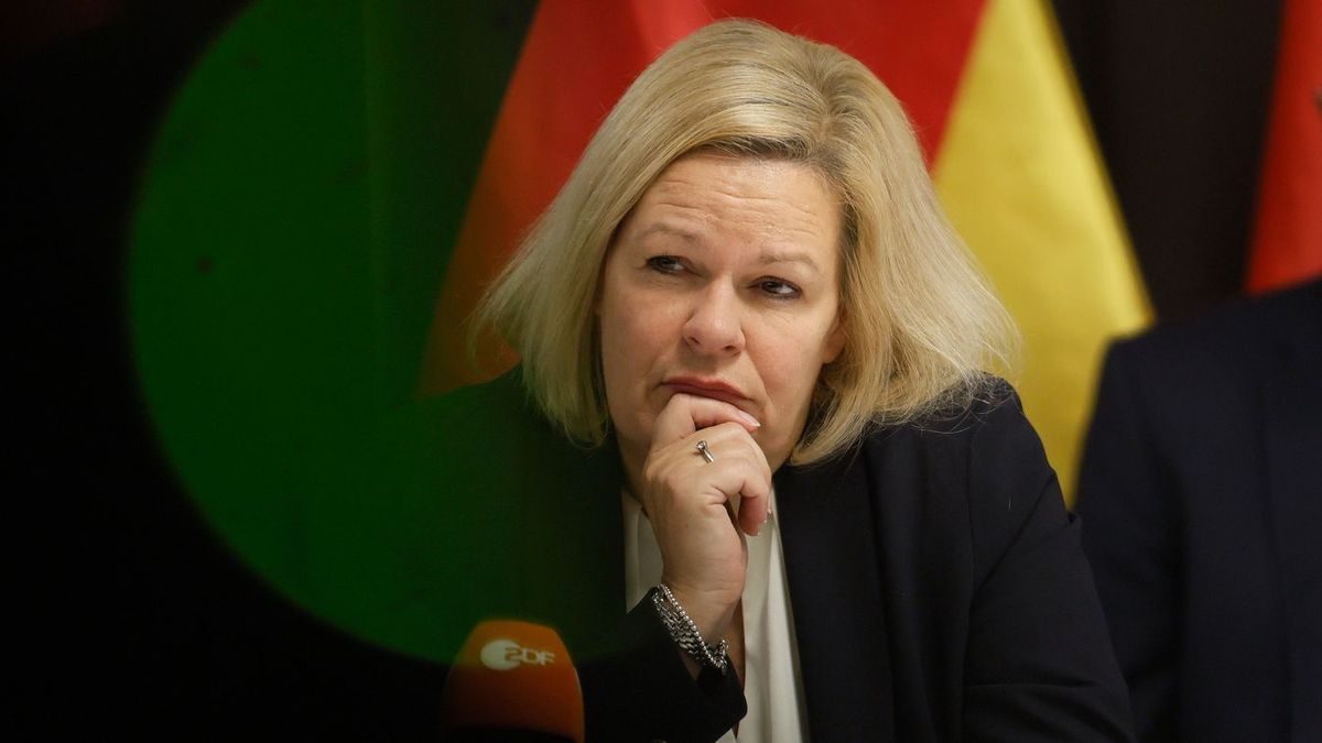 Óriási baj van: Nancy Faeser német belügyminiszter szerint néhány dolog félrecsúszott!