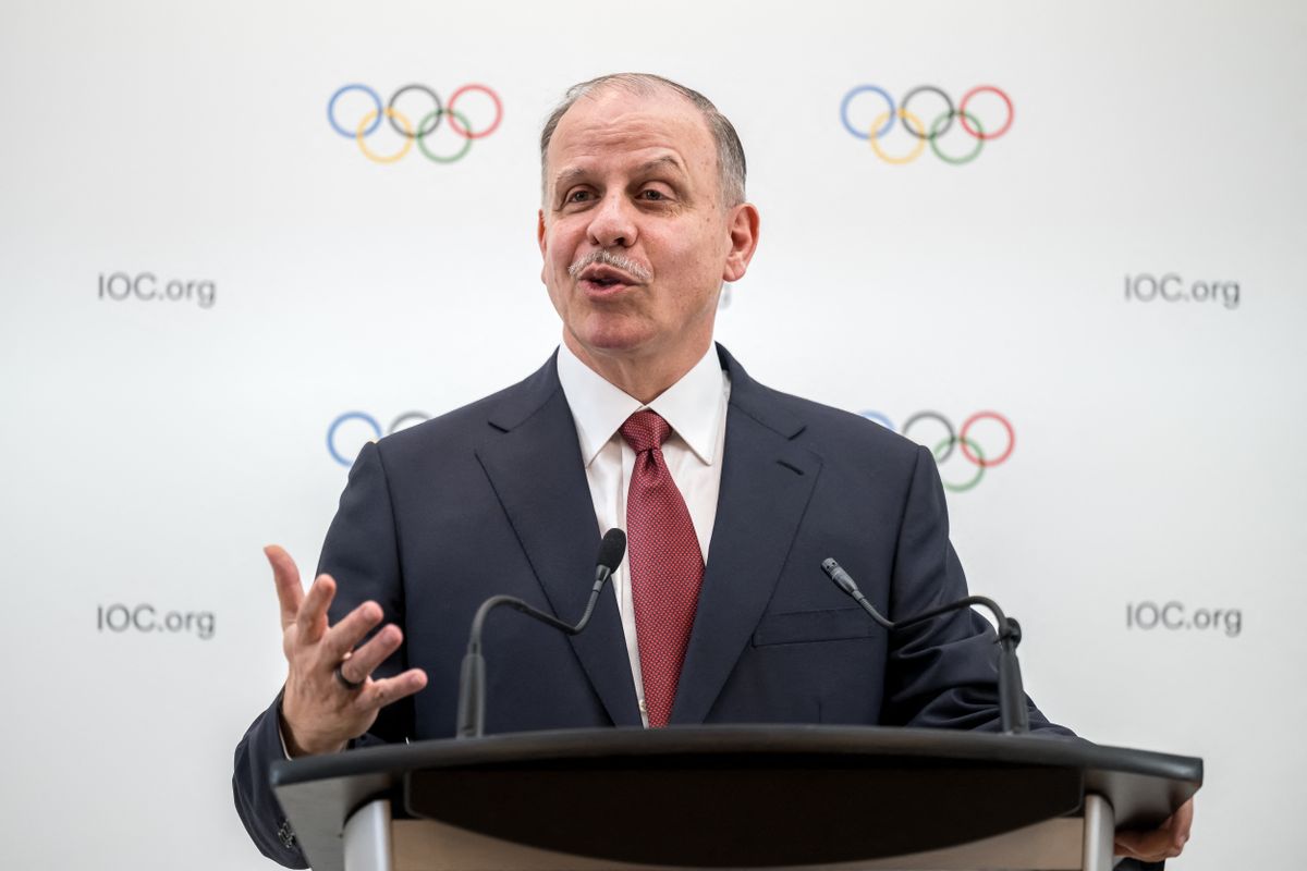 Candidate to the presidency of the International Olympic Committee (IOC) Prince Feisal al-Hussein of Jordan, speaks during a press conference following a presentation before fellow IOC members, in Lausanne on January 30, 2025. Seven candidates are competing in the elections for the IOC presidency at the 143rd IOC Session to be held in Greece from March 18 to 21, 2025. 