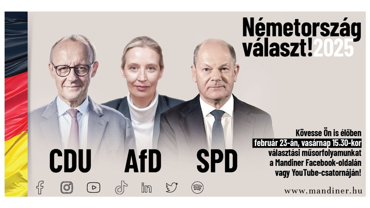 Németország választ! Kövesse élőben február 23-án a Mandinerrel!