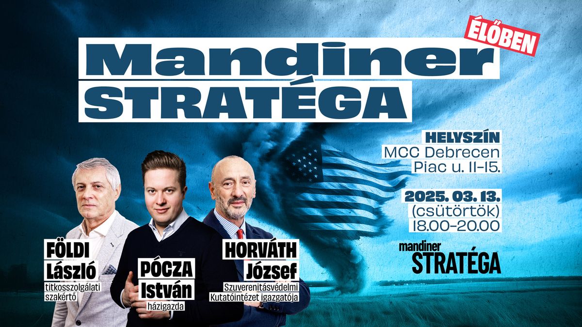Feltámadt a Trump-tornádó: Földi László, Horváth József és Pócza István élőben elemez Debrecenben!