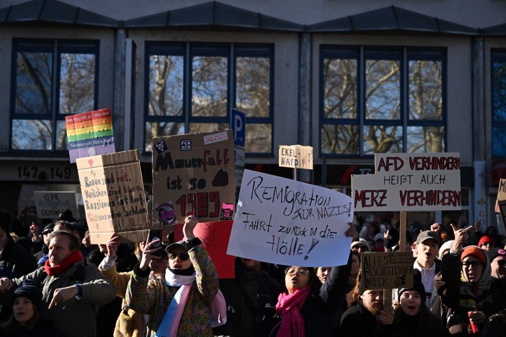 AfD tüntetés