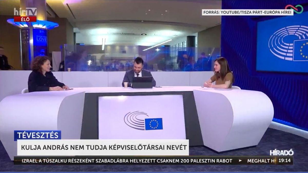 Videón, ahogy a Tisza Párt EP-képviselője nem ismeri fel a saját párttársát