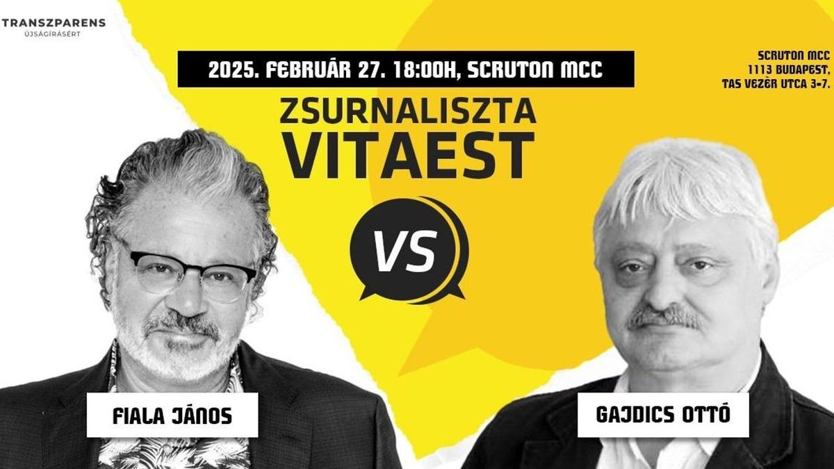 A Puzsér-botrány után nyílt vitán vesz részt a két emblematikus újságíró