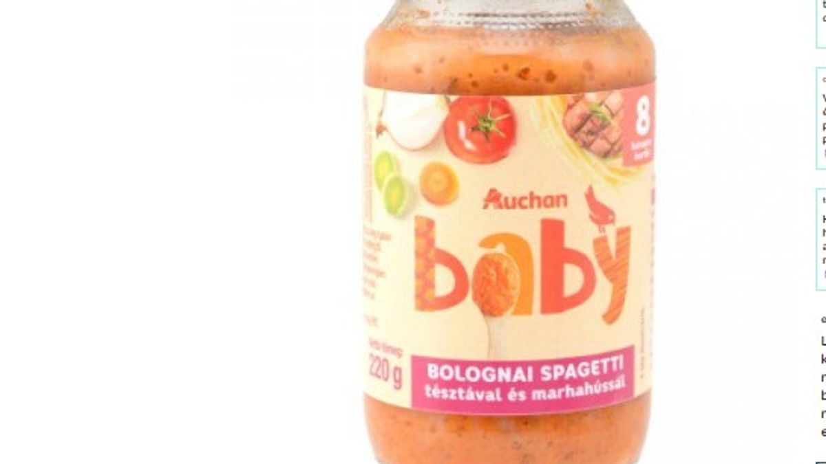 Baj van az Auchan egyik bébiételével: vissza kellett hívni!