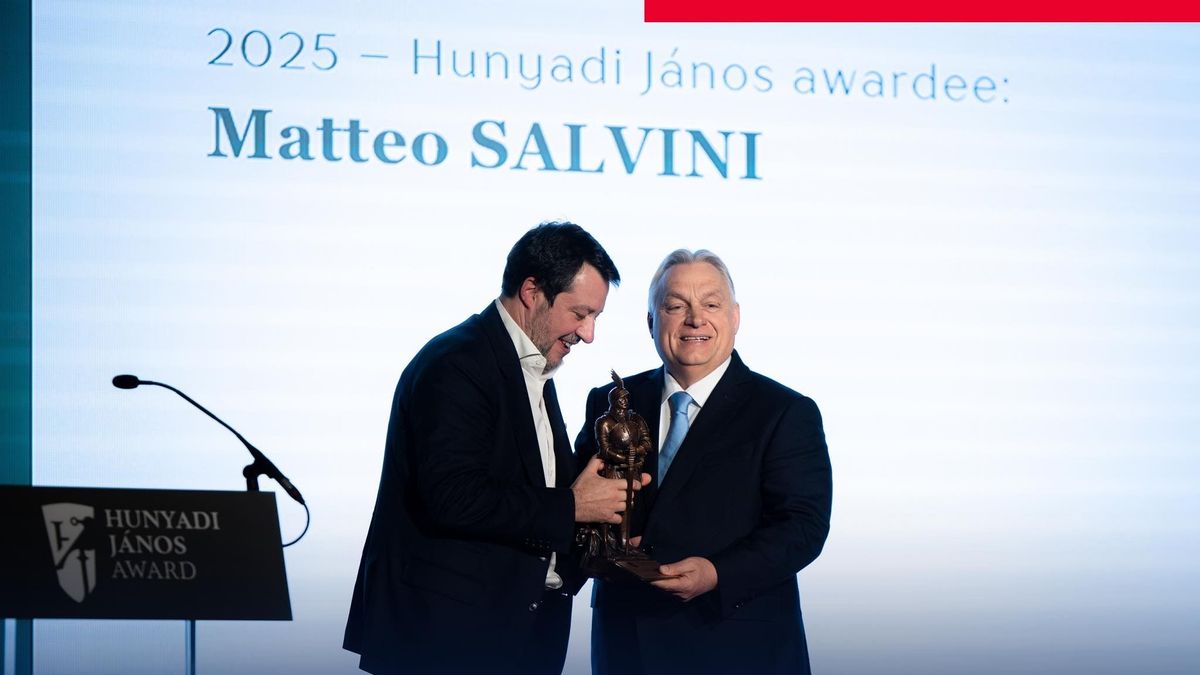 Átadtuk a Hunyadi-díjat Matteo Salvininek!