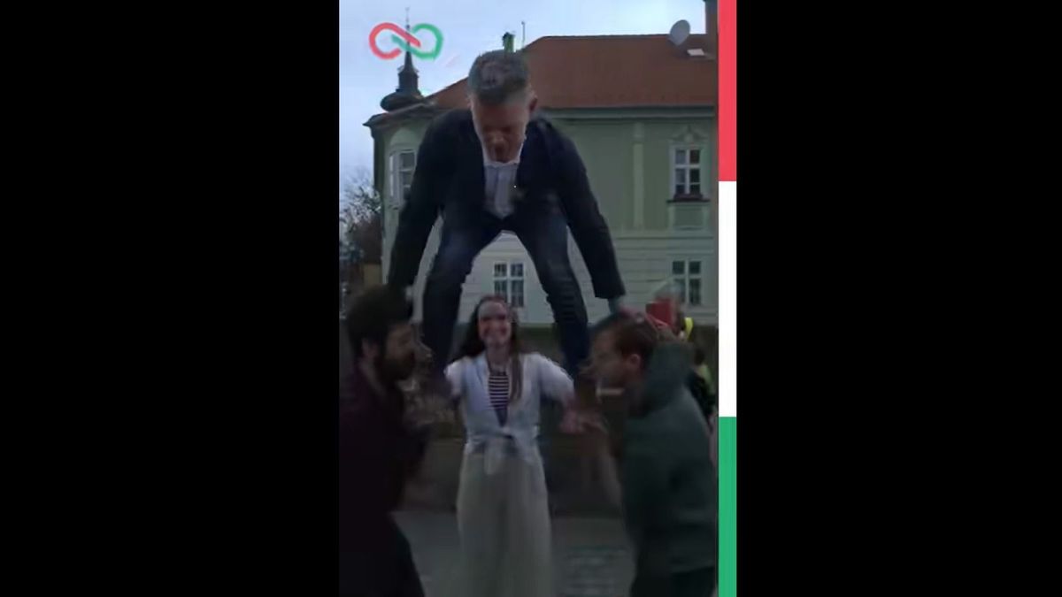 Balul sült el a mutatvány: fenékre ejtették Magyar Pétert (VIDEÓ)