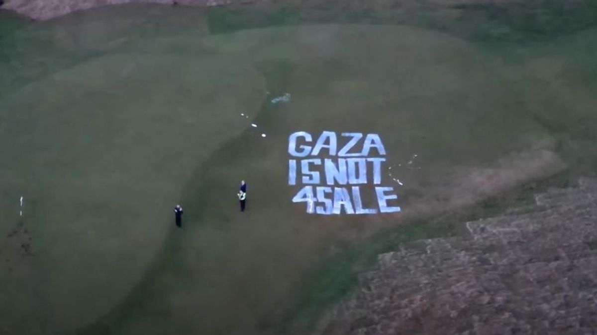 Vandálok estek neki Trump golfpályájának, majd megfenyegették az amerikai elnököt (VIDEÓ)