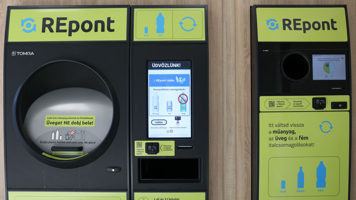 Bejelentették: minden településre érkeznek a palackvisszaváltó automaták