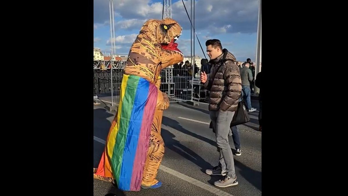 „Leszbikus dinoszaurusszal” készült interjú borzolja a kedélyeket az interneten (VIDEÓ)