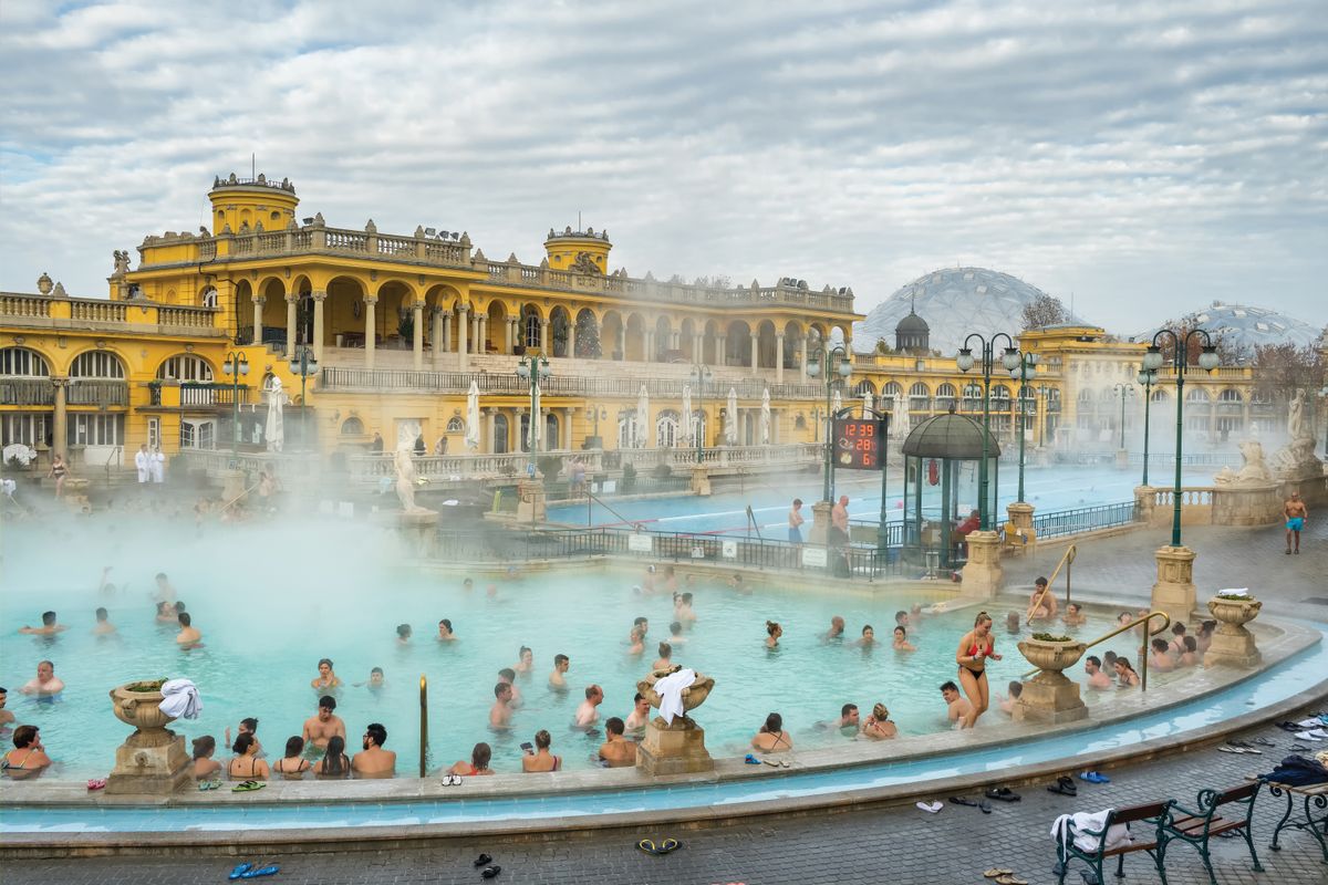 Budapest,,Hungary,-,November,21,,2022:,Szechenyi,Baths,In,Budapest