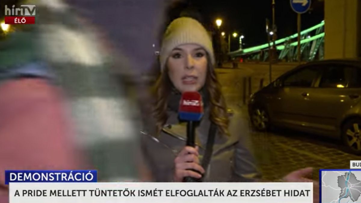 Elszabadultak az indulatok a Pride-párti demonstráción: vegzálták a hírcsatorna műsorvezetőjét (VIDEÓ)