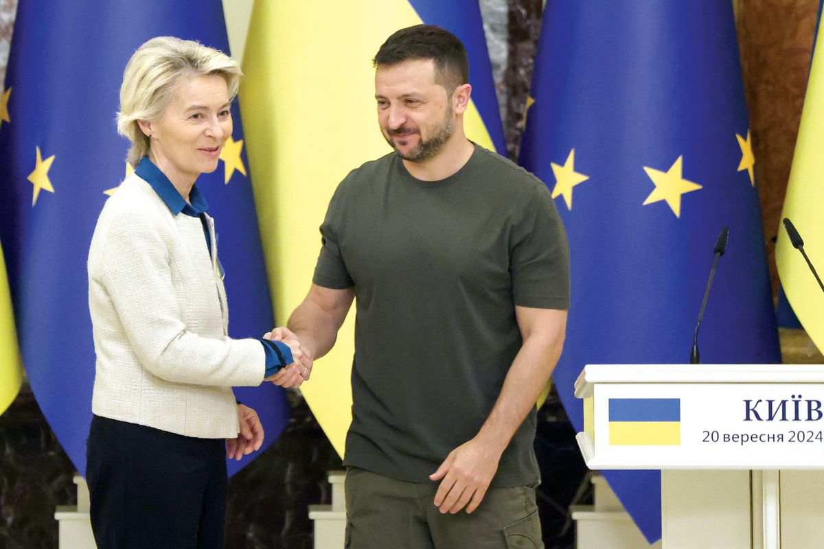 President Volodymyr Zelensky hosts EU chief Ursula von der Leyen for talks on Ukraine's energy infrastructure