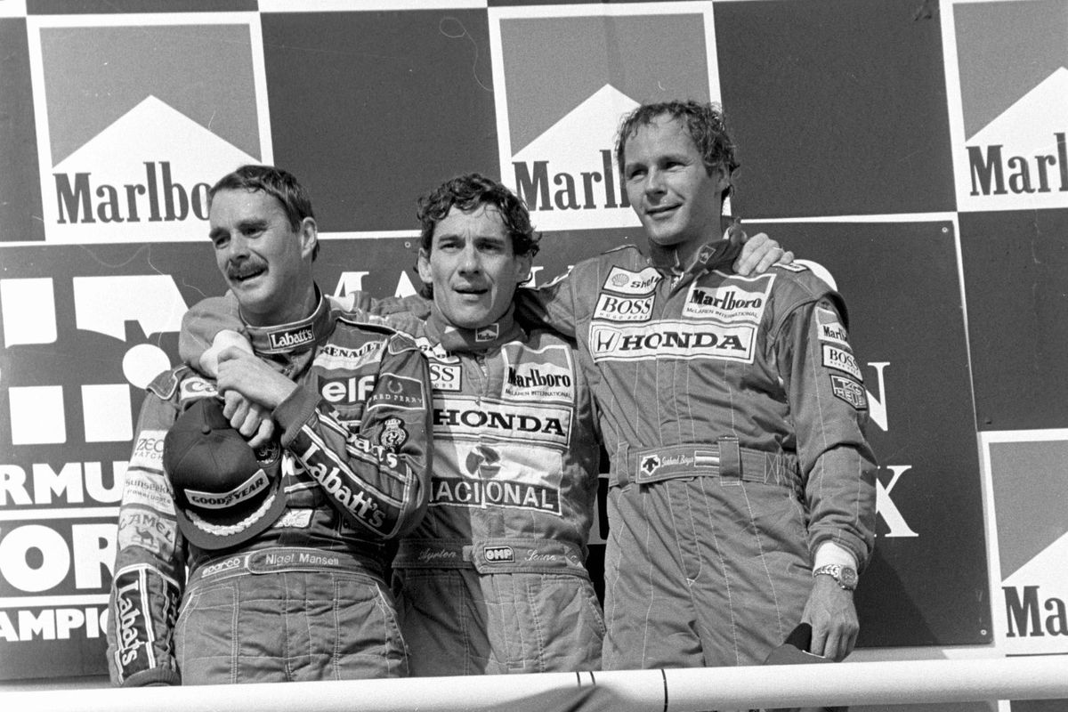 Senna, Ayrton; Mansell, Nigel; Berger, Gerhardt