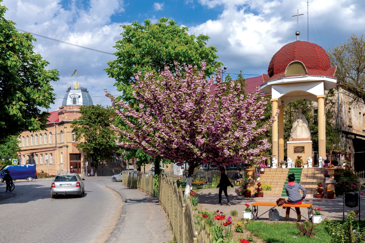 May,25,,2021,Berehove,City,,Transcarpathia,,Ukraine.,Ukrainian,Flag,And